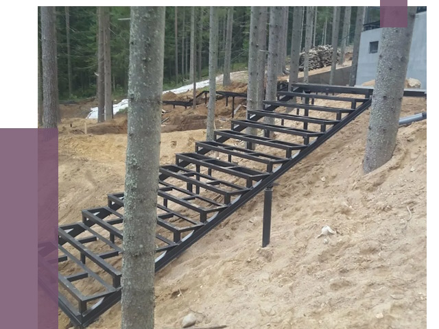 Монтаж металлических лестниц в Саяногорске от 13572 руб. 