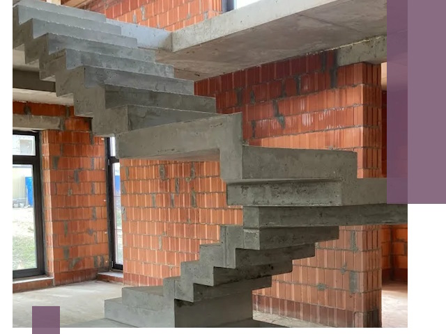 Изготовление бетонных лестниц под ключ в Саяногорске