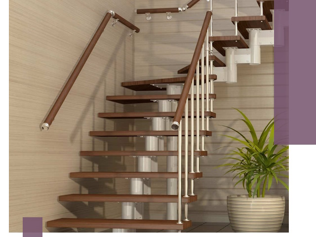 Изготовление модульных лестниц под ключ в Саяногорске