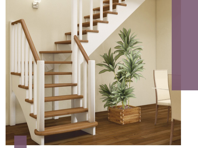 Г-образные лестницы под ключ в Саяногорске — изготовление и монтаж