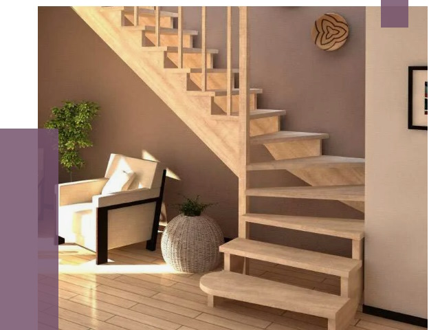 Изготовление Г-образных лестниц в Саяногорске от 18950 руб. 