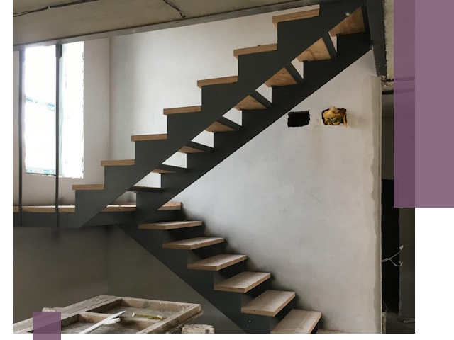 Изготовление лестниц на металлокаркасе в Саяногорске от производителя