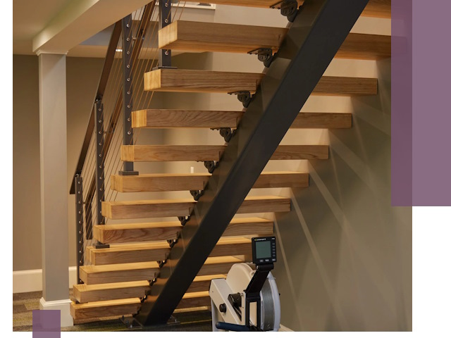 Лестницы на монокосоурах под ключ в Саяногорске - изготовление и монтаж