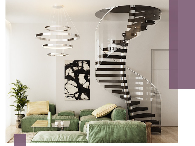 Лестницы для двухуровневой квартиры в Саяногорске — изготовление и монтаж