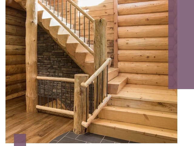 Лестницы в баню под заказ и профессиональный монтаж в Саяногорске