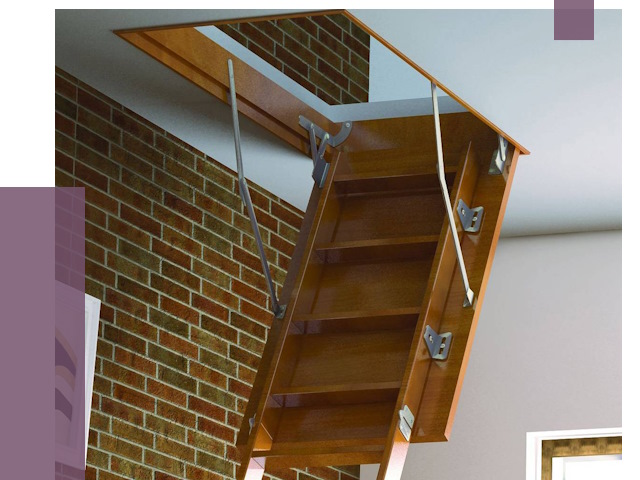 Установка чердачной лестницы в Саяногорске от 7836 руб. | ПРОЛЁТ-Снг