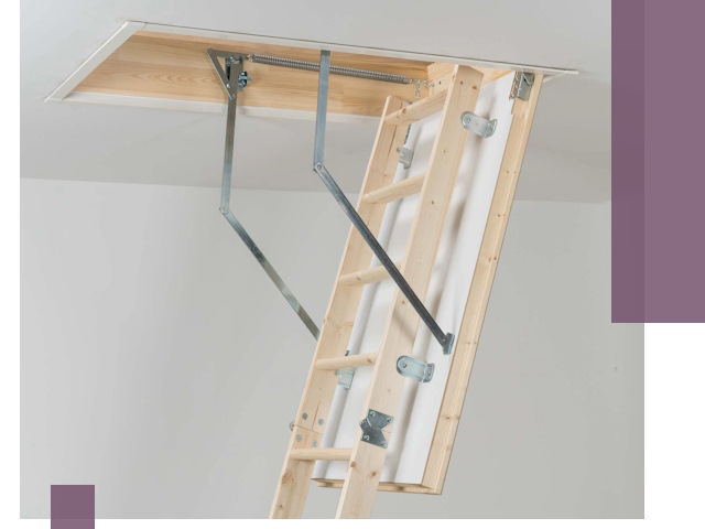 Установка чердачной лестницы под ключ в Саяногорске