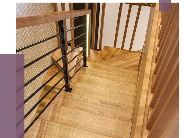 Лестницы из ясеня в Саяногорске под ключ от 10038 руб. 