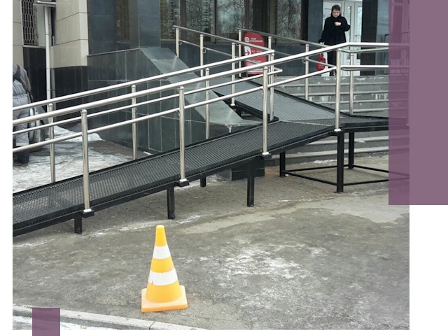 Стационарные пандусы под ключ в Саяногорске — изготовление и монтаж