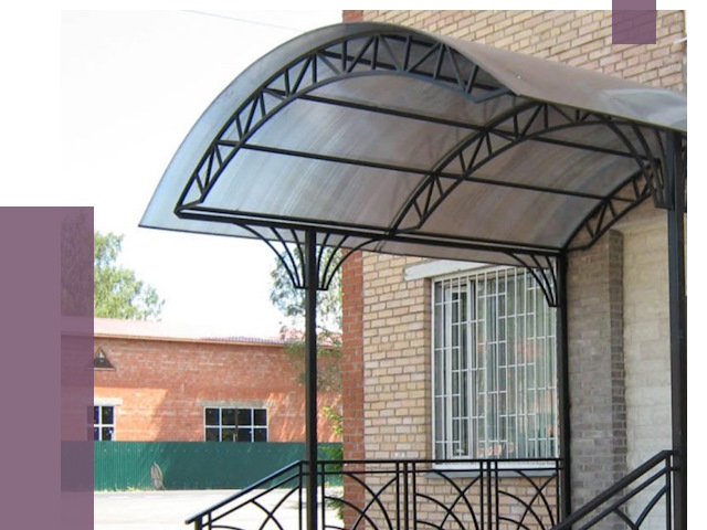 Металлические навесы и козырьки в Саяногорске от 12804 руб.