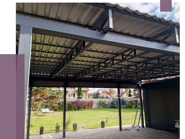 Монтаж навесов в Саяногорске от 7375 руб. — установка навеса | ПРОЛЁТ-Снг