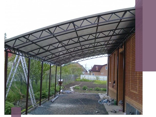 Профессиональный монтаж навесов под ключ в Саяногорске