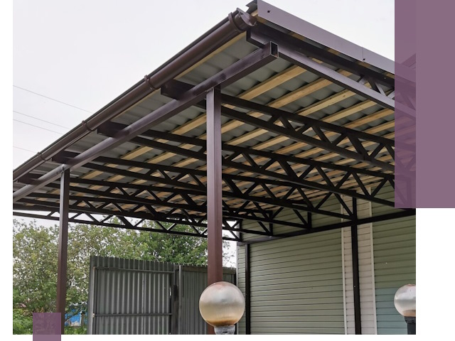 Навесы под ключ в Саяногорске: изготовление, монтаж и гарантия