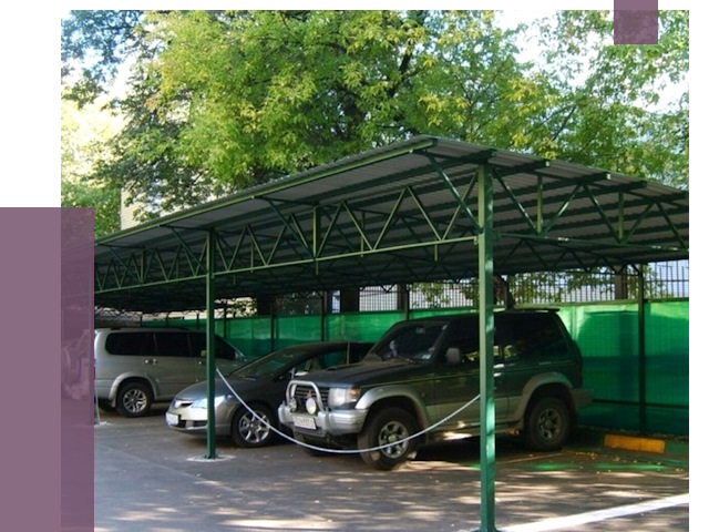 Навесы для парковки в Саяногорске от 80408 руб. заказать | ПРОЛЁТ-Снг
