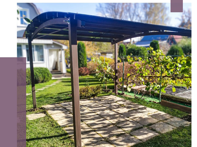 Навесы для дачи в Саяногорске от 12753 руб. под ключ — ПРОЛЁТ-Снг