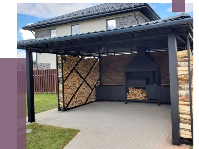 Навесы для барбекю в Саяногорске от 12753 руб. под ключ | ПРОЛЁТ-Снг