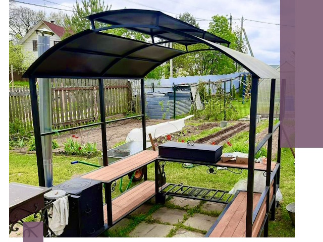 Навесы для барбекю в Саяногорске: изготовление, монтаж и демонтаж