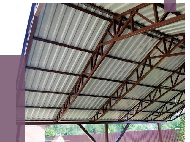 Навесы из профнастила в Саяногорске от 7375 руб. | ПРОЛЁТ-Снг