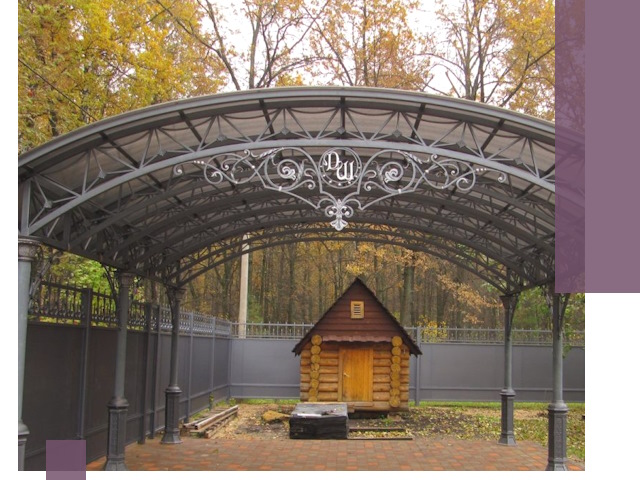 Кованые навесы премиум-класса под заказ в Саяногорске