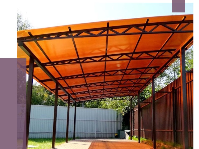 Односкатные навесы под ключ в Саяногорске от 13162 руб. 