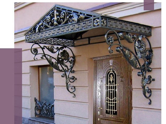 Кованые козырьки в Саяногорске под ключ от 12753 руб. — ПРОЛЁТ