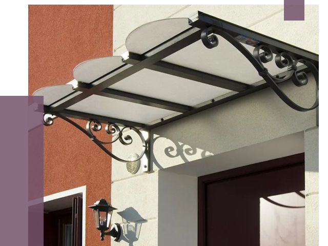 Односкатные козырьки в Саяногорске от 8399 руб.  | ПРОЛЁТ-Снг