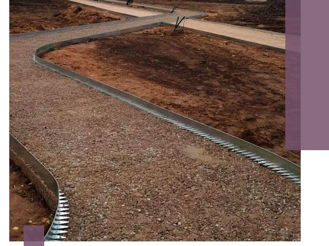 Металлические бордюры под ключ в Саяногорске — изготовление и монтаж