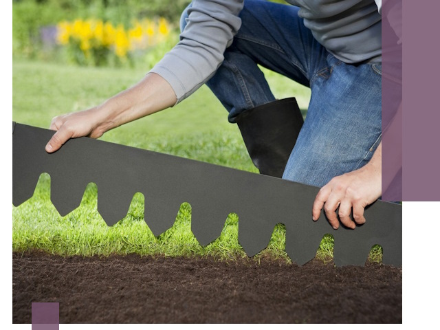 Металлические бордюры для газона в Саяногорске — изготовление и монтаж