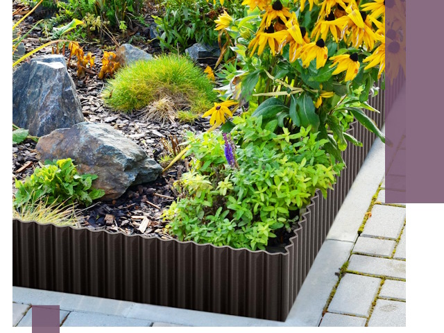 Металлические бордюры для клумб в Саяногорске — производство и монтаж